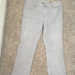Anthropologie straight leg corduroy pants